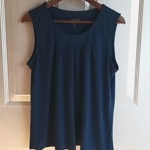 Teal gauzy sleeveless top